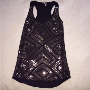 Charlotte Russe Sequin Tank Top